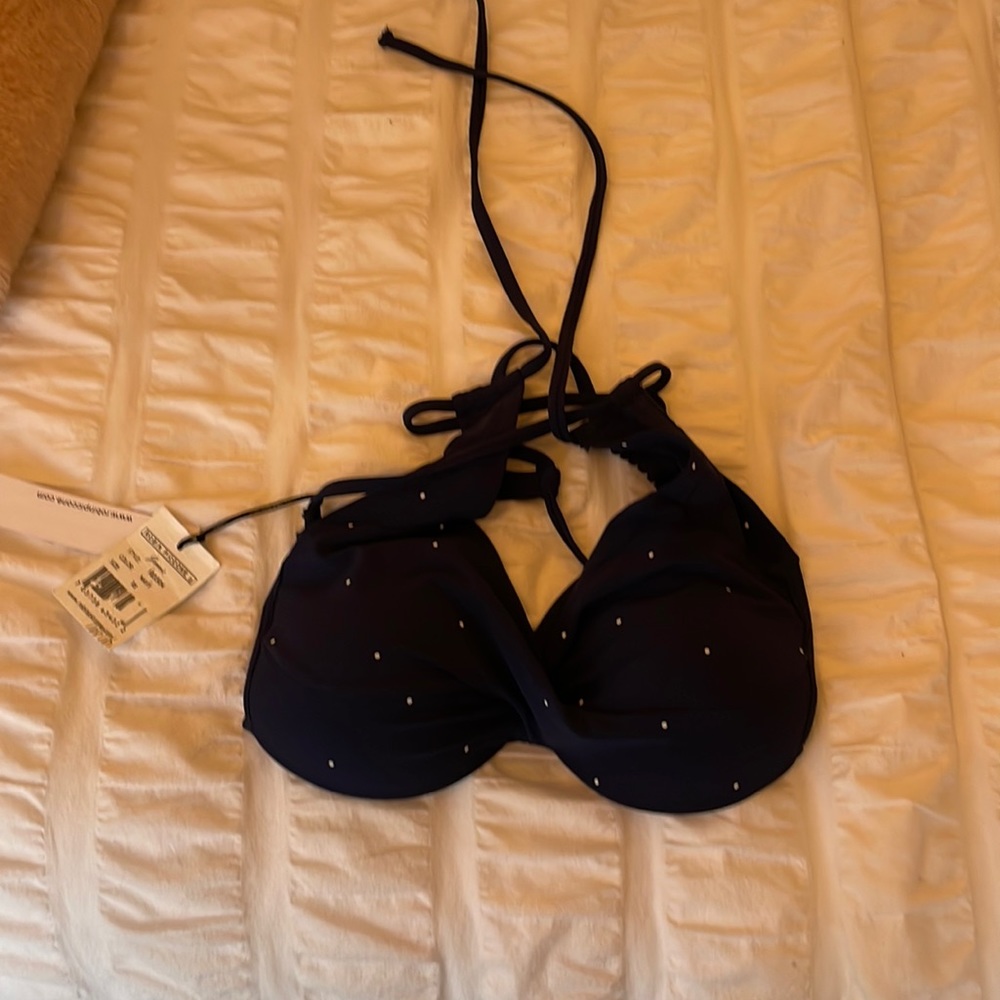 Robin piccone Extra small  navy Bikini top